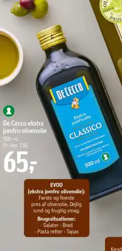 Føtex De Cecco ekstra jomfru olivenolie tilbud