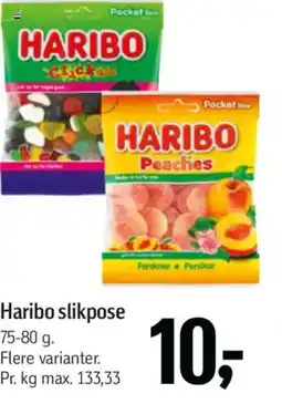 Føtex HARIBO slikpose tilbud
