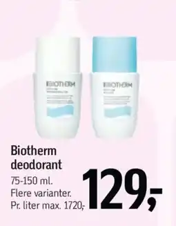 Føtex Biotherm deodorant tilbud