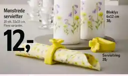 Føtex Mønstrede servietter tilbud