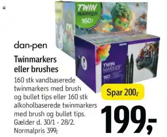 Føtex Twinmarkers eller brushes tilbud