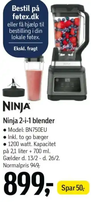 Føtex Ninja 2-i-1 blender tilbud