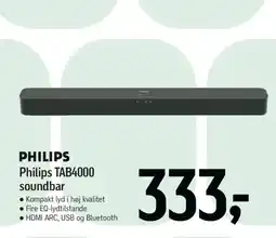 Føtex PHILIPS TAB4000 soundbar tilbud