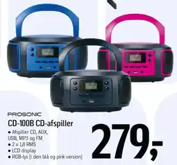 Føtex PROSONIC CD-100B CD-afspiller tilbud