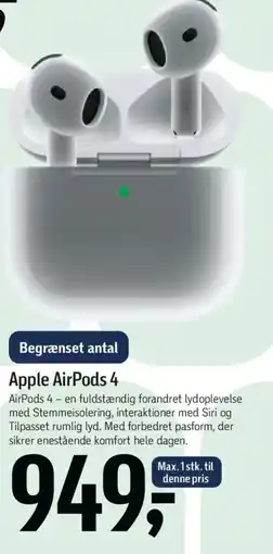 Føtex Apple AirPods 4 tilbud