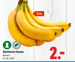 Lidl Rainforest-banan tilbud