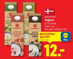 Lidl MADVÆRKET Yoghurt tilbud
