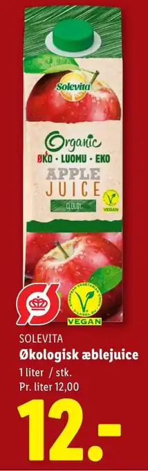 Lidl SOLEVITA Økologisk æblejuice tilbud