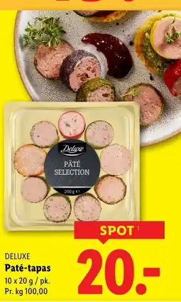 Lidl DELUXE Paté-tapas tilbud