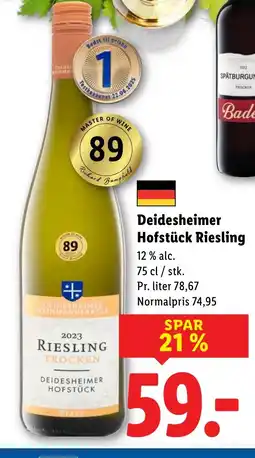 Lidl Deidesheimer Hofstück Riesling tilbud