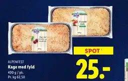 Lidl ALPENFEST Kage med fyld tilbud