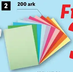 Lidl CRELANDO® Farvet A4-papir tilbud