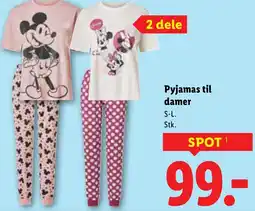 Lidl Pyjamas til damer tilbud