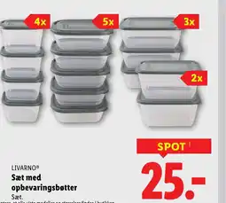 Lidl LIVARNOⓇ Sæt med opbevaringsbøtter tilbud