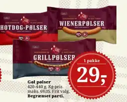 Dagli'Brugsen Gøl pølser tilbud