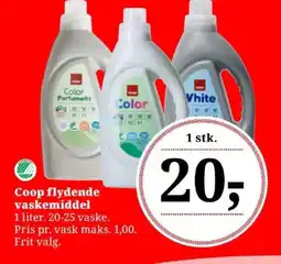 Dagli'Brugsen Coop flydende vaskemiddel tilbud