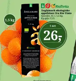 Dagli'Brugsen Änglamark økologiske appelsiner fra Rio Tinto tilbud