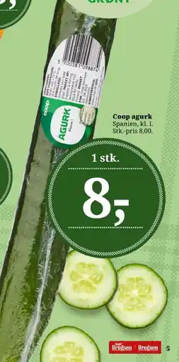 Dagli'Brugsen Coop agurk tilbud