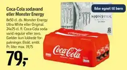 Føtex Coca-Cola sodavand eller Monster Energy tilbud