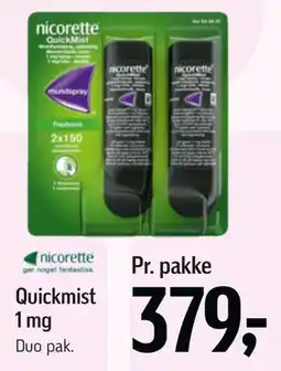 Føtex Quickmist 1 mg tilbud