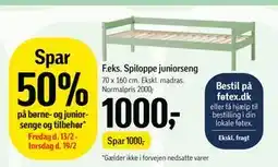 Føtex Spar 50% på børne- og juniorsenge og tilbehør tilbud