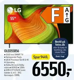 Føtex LG OLED55B56 tilbud