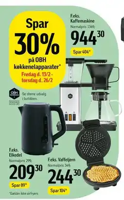 Føtex Spar 30% på OBH køkkenelapparater tilbud