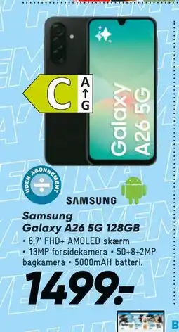 Bilka Samsung Galaxy A26 5G 128GB tilbud