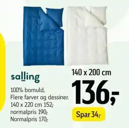 Føtex Salling sengetøj tilbud