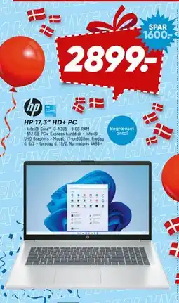 Bilka HP 17,3” HD+ PC tilbud