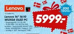 Bilka Lenovo 14” 16:10 WUXGA OLED PC tilbud