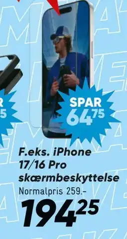 Bilka iPhone 17/16 Pro skærmbeskyttelse tilbud