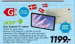 Bilka Acer Android 11” tablet tilbud