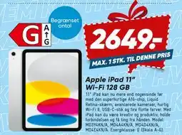 Bilka Apple iPad 11” Wi-Fi 128 GB tilbud