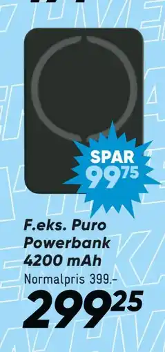 Bilka Puro Powerbank 4200 mAh tilbud