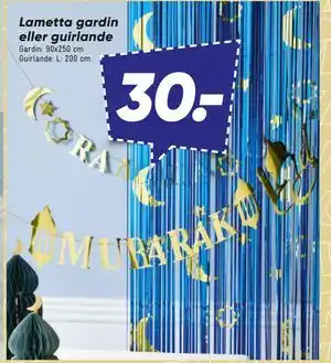 Lametta gardin eller guirlande