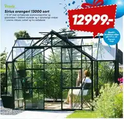 Bilka Sirius orangeri 13000 sort tilbud