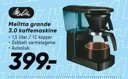 Bilka Melitta grande 3.0 kaffemaskine tilbud