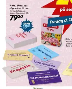 Bilka Sinful sex klippekort til par tilbud
