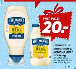 Bilka Hellmann’s mayonnaise, ketchup eller dressing tilbud