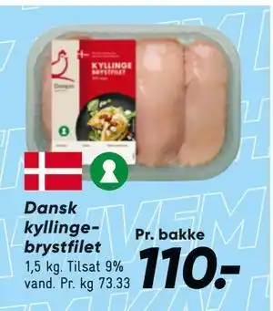Bilka Dansk kyllingebrystfilet tilbud