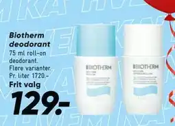 Bilka Biotherm deodorant tilbud