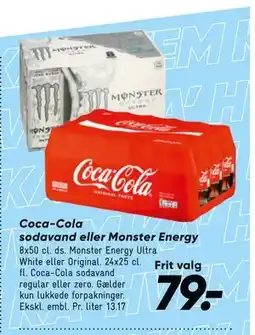 Bilka Coca-Cola sodavand eller Monster Energy tilbud