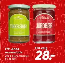 Bilka Frk. Anna marmelade tilbud