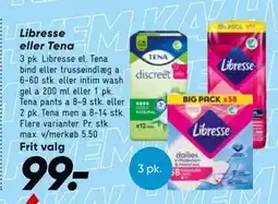 Bilka Libresse eller Tena tilbud