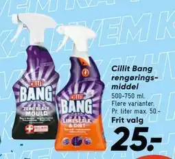 Bilka Cillit Bang rengøringsmiddel tilbud