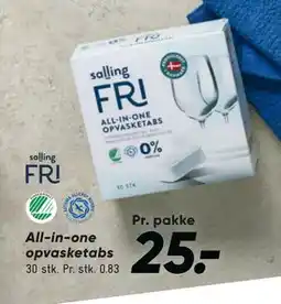 Bilka All-in-one opvasketabs tilbud