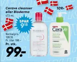 Bilka Cerave cleanser eller Bioderma tilbud
