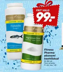 Bilka Fitness Pharma økonomi kosttilskud tilbud