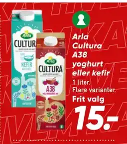 Bilka Arla Cultura A38 yoghurt eller kefir tilbud
